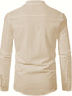 Nerys - Classic Long-Sleeved Linen Shirt for Men with Modern Comfort