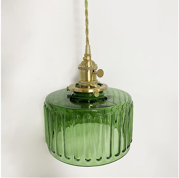 Luxano - Vintage Crystal Pendant Lamp Elegant Cylinder Glass Home