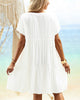 Peony - Casual Women's Summer Dress with Ruffle Detail