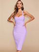 Portia - Elegant Vintage Bodycon Dress with Crossover Front