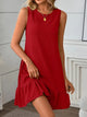 Carrie - Sleeveless Dress with Fashionable Ruffle Trim