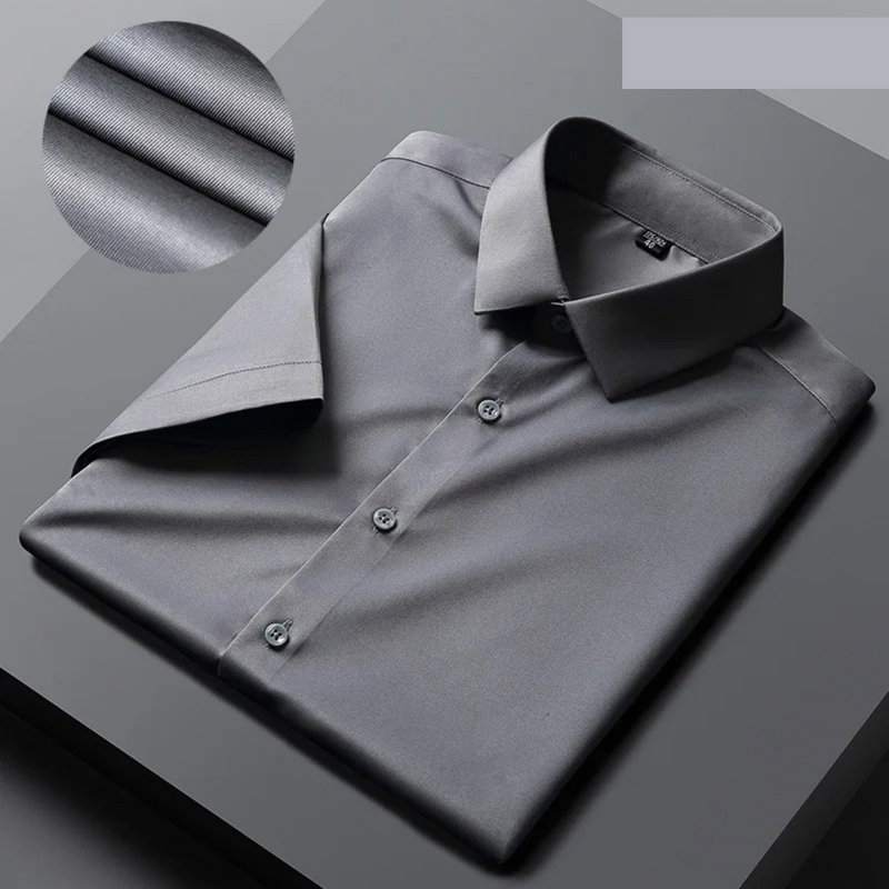 Alfred - Stylish Men's Short Sleeve Wrinkle-Free Shirt for All-Day Comfort