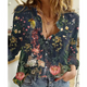 Bonnie - Lightweight Floral Print Blouse with Long Sleeves