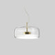 Framevia - AmberGlow Retro LED Pendant Lights Gold Metal Glass
