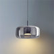 Framevia - AmberGlow Retro LED Pendant Lights Gold Metal Glass