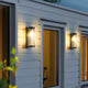 Solvaris – Outdoor Cylindrical Metal & Glass Wall Light