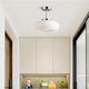 Ambrelle – Round Ceiling Light with Amber Glass Shade