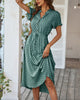 Julep - Stylish Women's Polka Dot Dress with V-neck and Knee-length Cut
