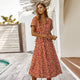 Julep - Stylish Women's Polka Dot Dress with V-neck and Knee-length Cut