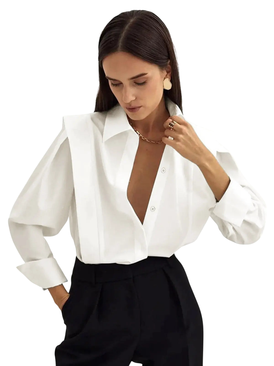 Franny - Chic and Elegant Women's Blouse with Stylish Details