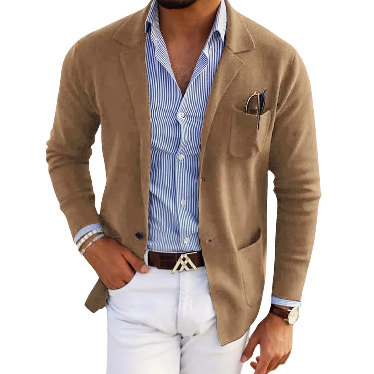 Sterling - Versatile men's cardigan for smart casual wear
