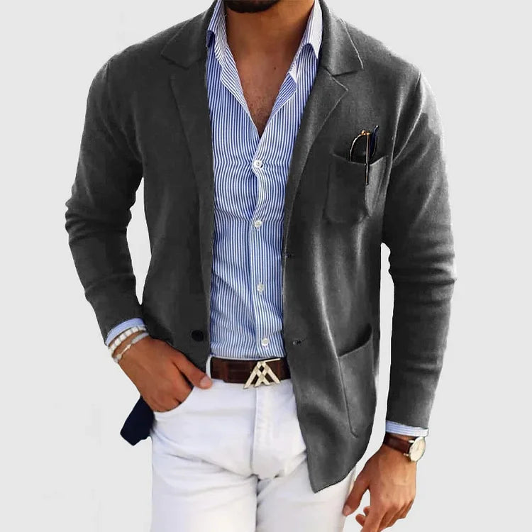 Sterling - Versatile men's cardigan for smart casual wear