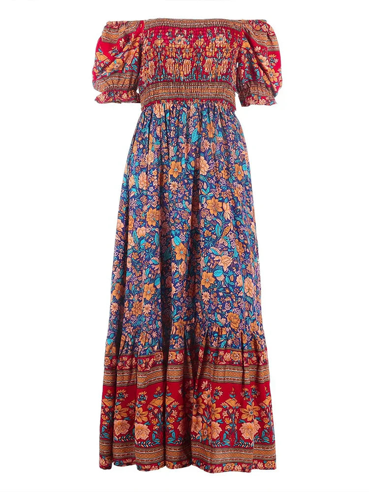 Rachel - Elegant Women's Floral Sundress for Summer Outings