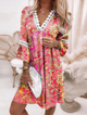 Fenja - Stylish Women's Casual Dress with Boho Vibes and Embroidery