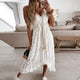 Harlow - Boho Chic Dress with Romantic Embroidery and Playful Pompoms