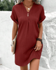 Victoria - Stylish V-neck Dress for Any Occasion in Vibrant Colors