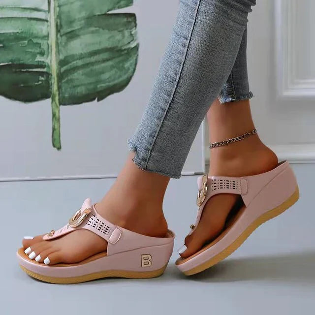 Eira - Stylish Orthopedic Wedge Sandals with Adjustable Fit