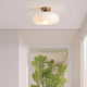 Ambrelle – Round Ceiling Light with Amber Glass Shade
