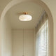 Ambrelle – Round Ceiling Light with Amber Glass Shade