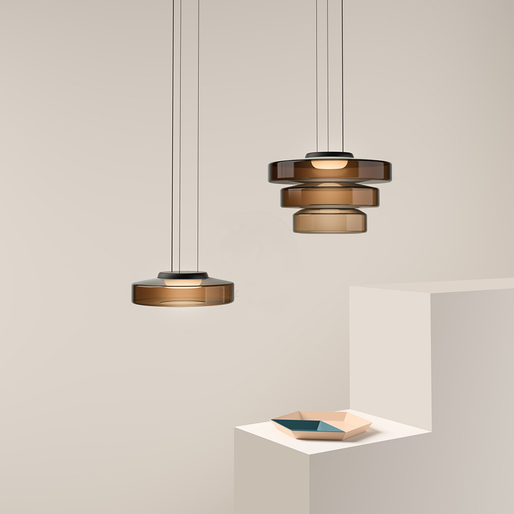 AuraLuxe - Bauhaus Style Glass Pendant Lighting for Modern Interiors