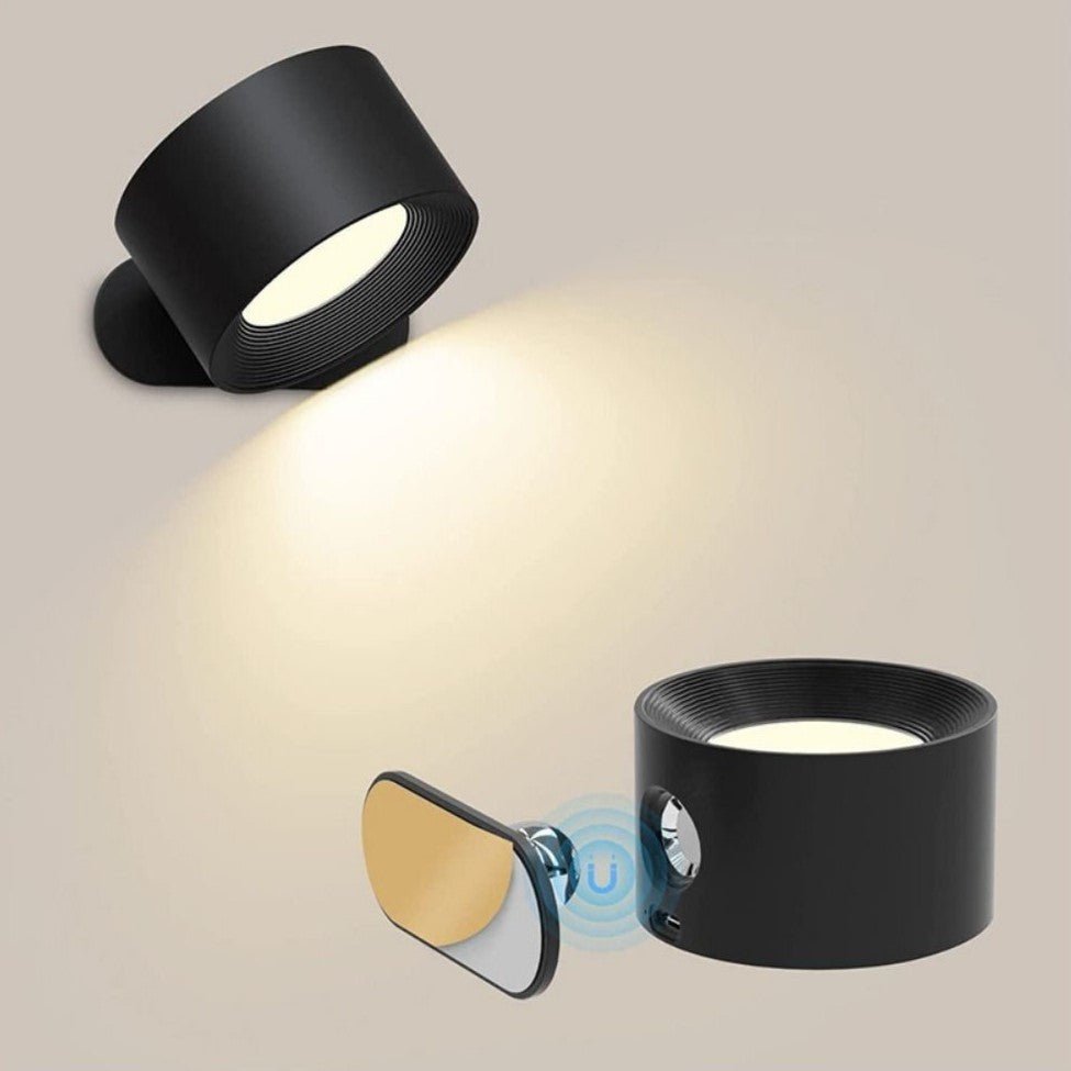 Auroria - EasyStick Wireless Wall Lamp Dimmable Rotating Bedroom