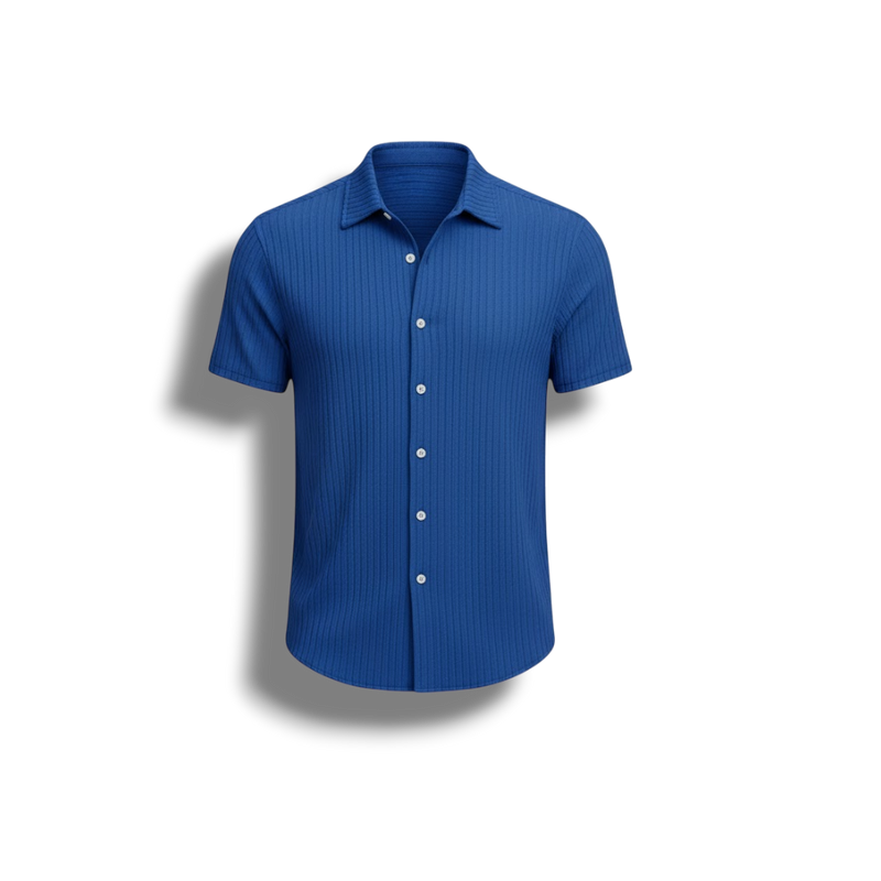 Curtis - Comfortable Men’s Shirt with Jacquard Pattern and Breathable Fabric