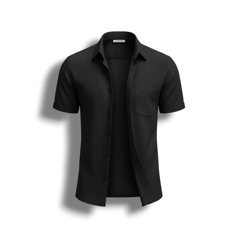Jayden - Classic Linen Shirt for Men with Short Sleeves