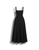 Hattie-Rae - Stylish High-Waisted Square-Neck Midi Dress for Summer Elegance