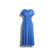 Demi - Soft A-Line Midi Dress with V-Neck for Women