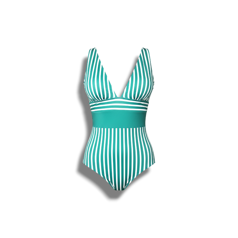 Moll - Elegant Women's Summer Sensation Swimsuit with Stripes