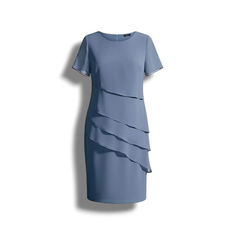 Nessa - Elegant Women's Dress with Layered Design and Comfortable Fit