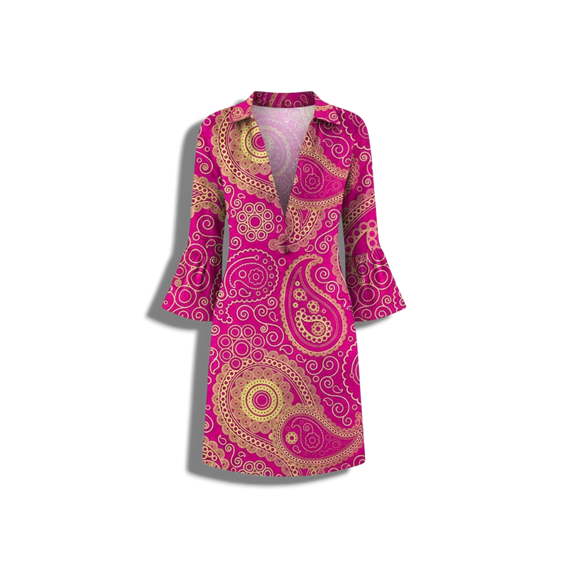 Nadine - Chic Mini Dress with Elegant Design and Vibrant Colors