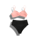 Geraldine - Elegant Women's Bikini Set with High-Waisted Bottoms