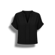 Amy - Elegant Women's Short-Sleeved Blouse with V-Neck Design