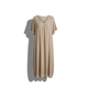 Gloria - Elegant Women's V-neck Midi Dress for Effortless Style