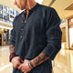 Lee - Elegant Japanese Shirt for Men in Premium Linen Blend
