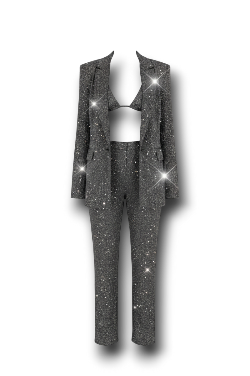 Auralie - Glamorous 3-Piece Glitter Set for Special Occasions