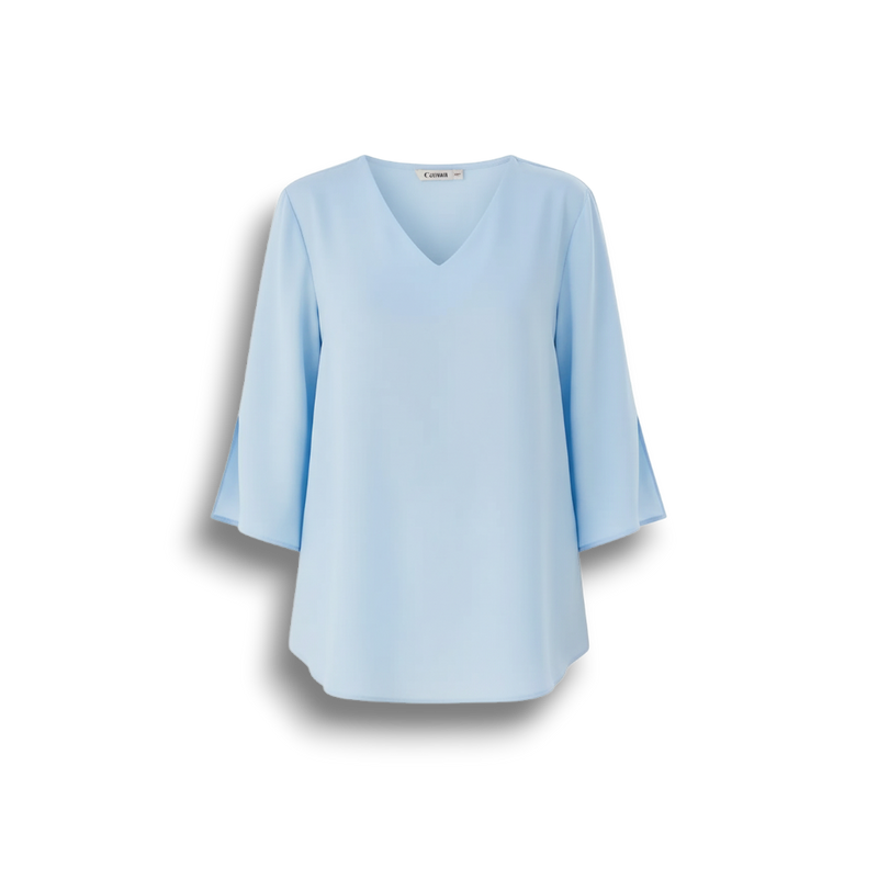 Patience - Soft Elegant V-neck Blouse for Women in Timeless Style