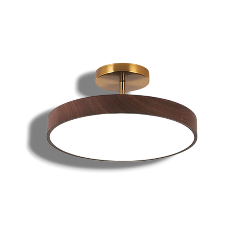 Suspora - Wood LED Ceiling Light Semi Flush Mount Fixture