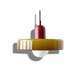 Shinora - Bauhaus Colored Glass Pendant Lamp With Modern Design