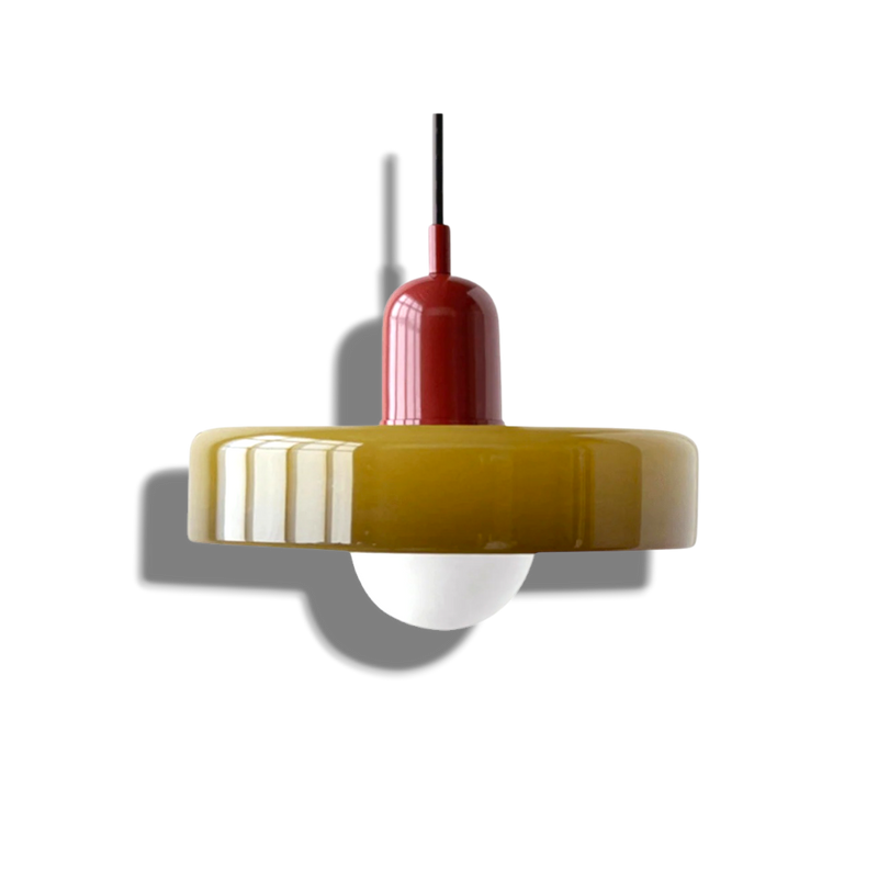 Shinora - Bauhaus Colored Glass Pendant Lamp With Modern Design