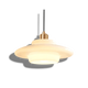 Calmara - Mid Century Milk Glass Pendant Light With White Globe