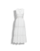 Marlee - Elegant Sleeveless Lace Dress with V-neck Design