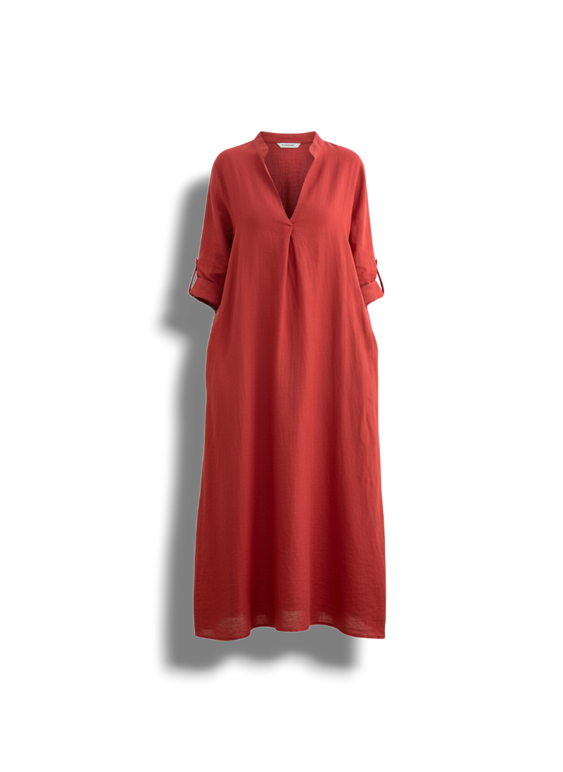 Kimmie - Timeless Women's Maxi Dress with Elegant V-neck Design