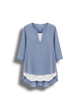 Claudine - Stylish Women's Shirt with V-neck and 3/4 Sleeves
