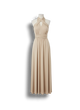 Carwyn - Elegant Women's Dress with Ruffled Back and Flirty Tie Belt