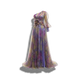 Ariella - Elegant Women's Long Summer Evening Gown with Floral Design