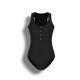 Camila - Women's Sporty One-Piece Swimsuit with Button Details