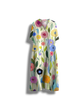 Bailey - Vibrant Floral Summer Dress with Relaxed Fit and V-neck