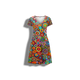 Benigna - Vibrant Women's Dress with Playful Patterns and Flattering Silhouette